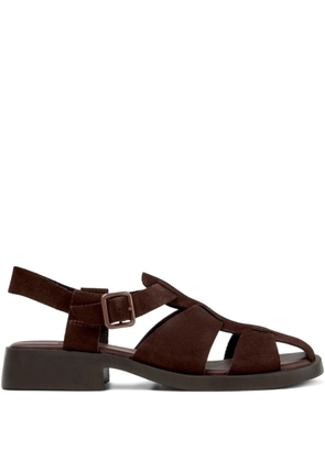 Camper Dana woven buckled sandals - Brown
