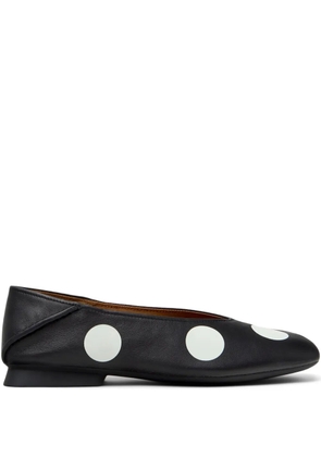 Camper Casi Myra polka-dot leather ballerinas - Black