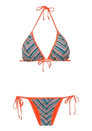 Amir Slama graphic-print bikini - Yellow