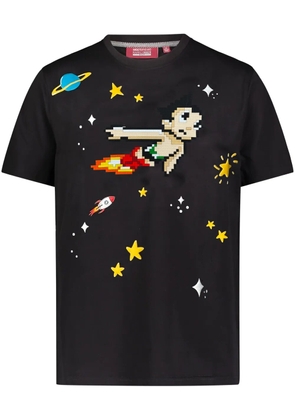 Mostly Heard Rarely Seen 8-Bit astro boy 8-bit appliqué cotton t-shirt - Black