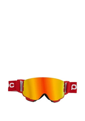 POC red ski goggles