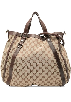 Gucci Pre-Owned 2000-2015 GG Canvas Abbey D Ring Convertible satchel - Brown