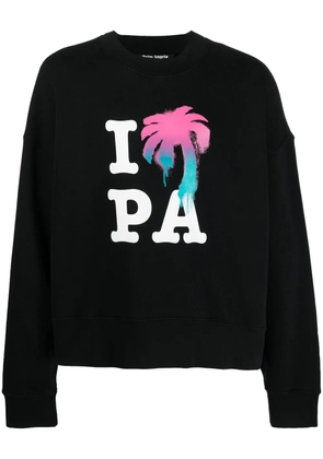 Palm Angels I Love PA crew-neck sweatshirt - Black
