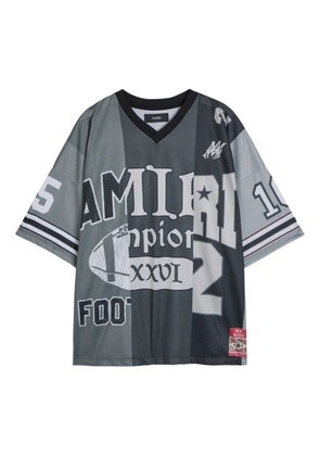 AMIRI graphic-print V-neck T-shirt - Grey