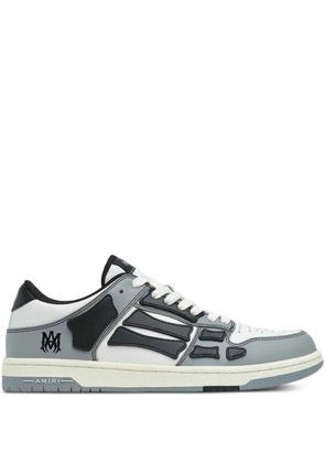 AMIRI embossed skull leather sneakers - White