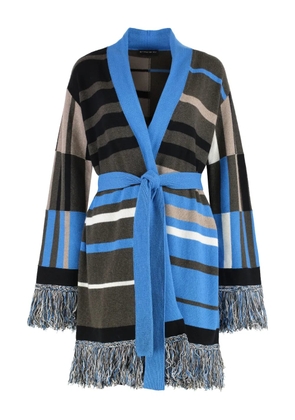 ETRO geometric-print cardigan - Brown