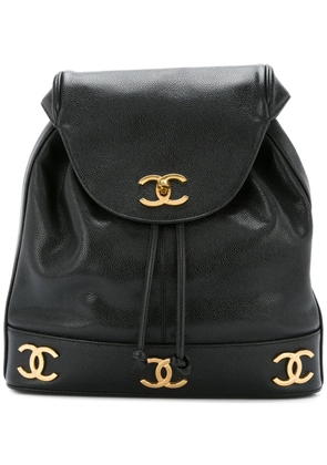 CHANEL Pre-Owned CC chain backpack - Black