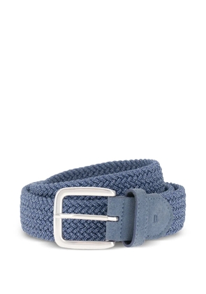 Boggi Milano woven suede belt - Blue