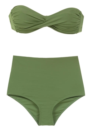 Amir Slama plain bikini set - Green