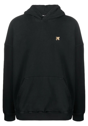 Palm Angels Foggy logo-print hoodie - Black