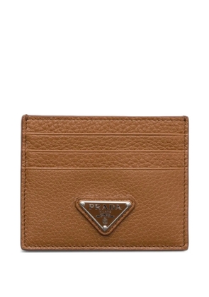 Prada leather card holder - Brown