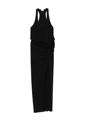 THE ANDAMANE Juno knotted maxi dress - Black