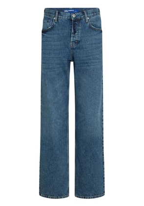 Karl Lagerfeld Jeans logo-patch straight jeans - Blue