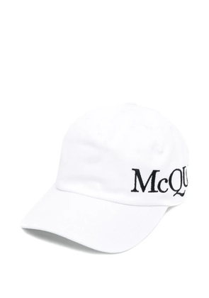 Alexander McQueen logo-embroidered baseball cap - White