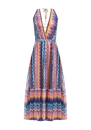 Missoni zigzag-pattern maxi dress - Pink