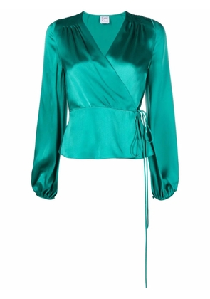 Carine Gilson tied-waist silk pyjama top - Green