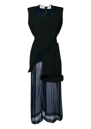 Comme Des Garçons Pre-Owned 1997 layered sheer dress - Blue