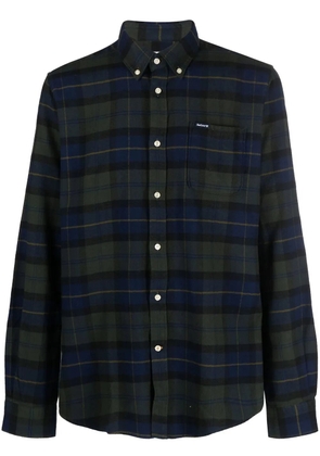 Barbour check-pattern button-up shirt - Green