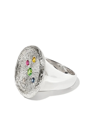 Bleue Burnham Plants See Better sapphire signet ring - Silver