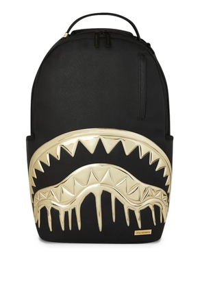 Sprayground Gold and Dangerous metallic-teeth backpack - Black