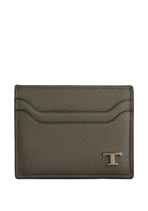 Tod's T-logo leather card holder - Green