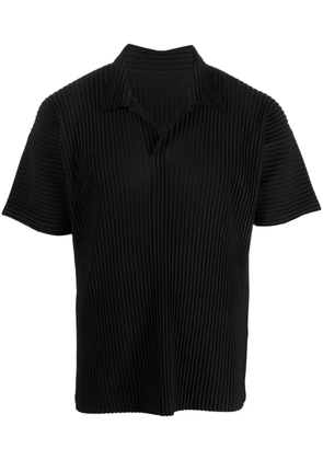 Homme Plissé Issey Miyake pleated short-sleeve shirt - Black