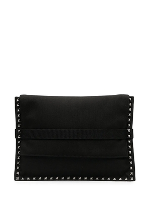 Valentino Garavani Rockstud leather clutch - Black