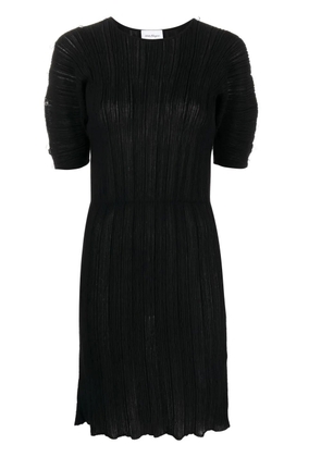 Ferragamo micro-pleated midi dress - Black