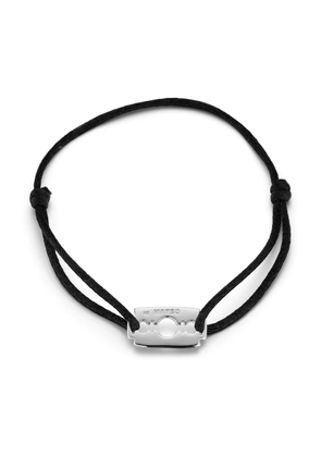 Mateo sterling silver Razor Blade bracelet - Black