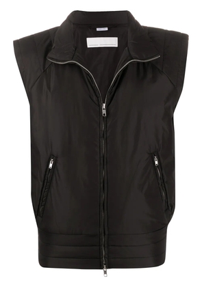 Random Identities padded sleeveless jacket - Black