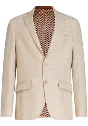ETRO ton-sur-ton pinstriped blazer - Neutrals