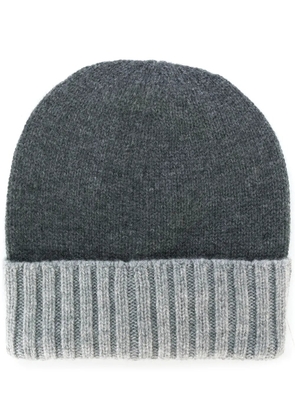 Dell'oglio knitted cashmere hat - Grey