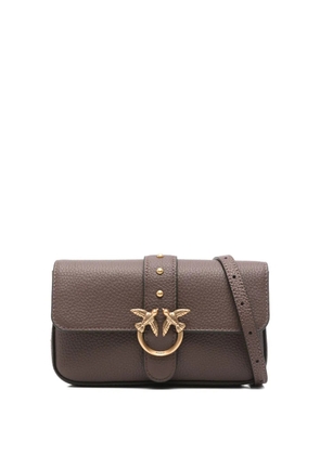 PINKO love birds clasp cross body bag - Brown