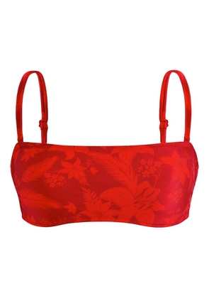 Vilebrequin Flower Power bikini top - Red