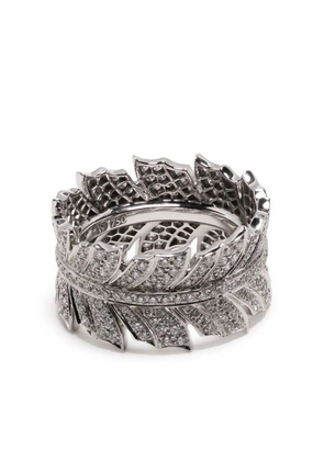Stephen Webster 18kt white gold Magnipheasant Band diamond ring - Silver