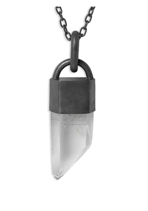 Parts of Four sterling silver Talisman quartz necklace