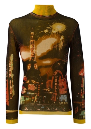 Jean Paul Gaultier Pre-Owned Paris print top - Multicolour
