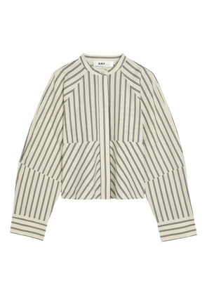 Day Birger Et Mikkelsen Springer striped cropped shirt - Neutrals