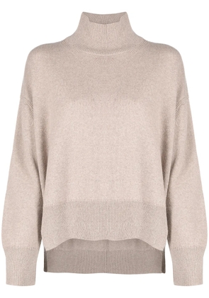 Barrie roll neck cashmere jumper - Neutrals