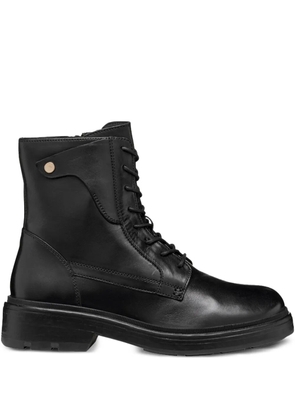 Geox Swelen lace-up platform boots - Black