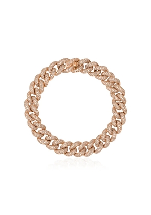 SHAY 18K yellow gold diamond chunky chain bracelet
