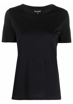 Emporio Armani round-neck cotton T-shirt - Black