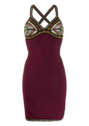 Jean Paul Gaultier Pre-Owned 1991 geometric panel dress - Red