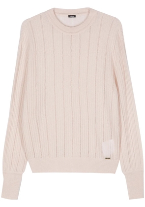 Kiton pointelle-trim sweater - Neutrals