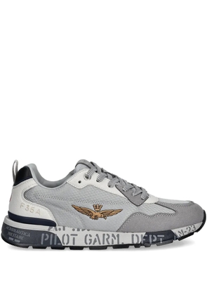 Aeronautica Militare logo-detail sneakers - Grey