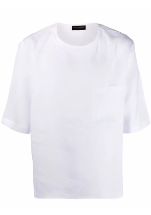 Dell'oglio short-sleeve linen T-shirt - White