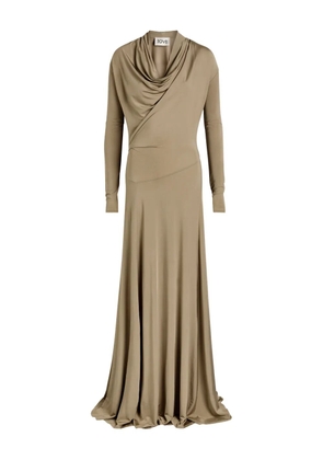 TOVE Vevina cowl-neck maxi dress - Neutrals