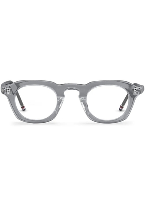 Thom Browne Eyewear square-frame transparent glasses - White