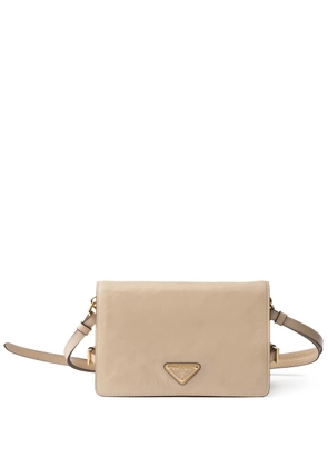 Prada leather shoulder bag - Neutrals