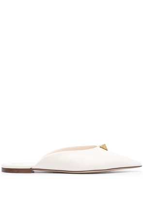 Valentino Garavani Rockstud pointed-toe mules - Neutrals
